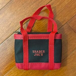 TRADER JOE’S MINI ZIPPER BAG FOR YOUR PURSE, DOLLS, OR REUSABLE BAG STORAGE
